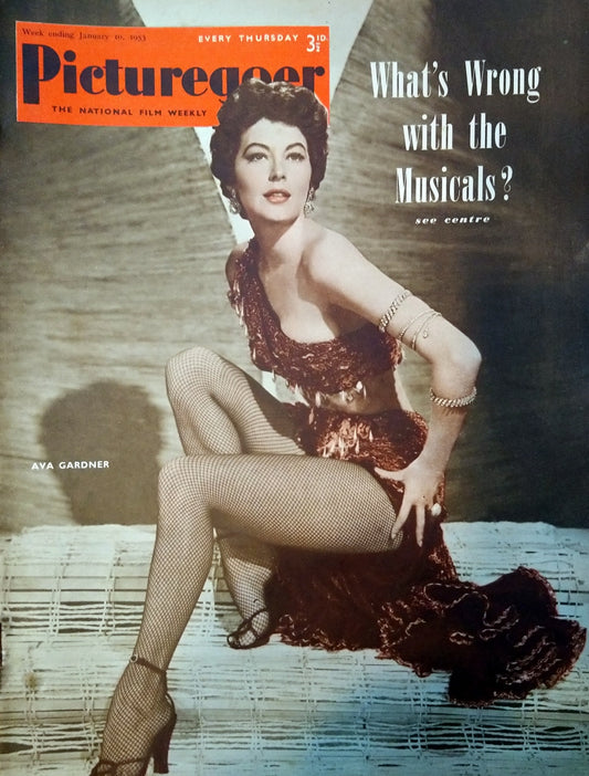 Picturegoer Magazine. January 10th 1953. Cover Star Ava Gardner (M446)