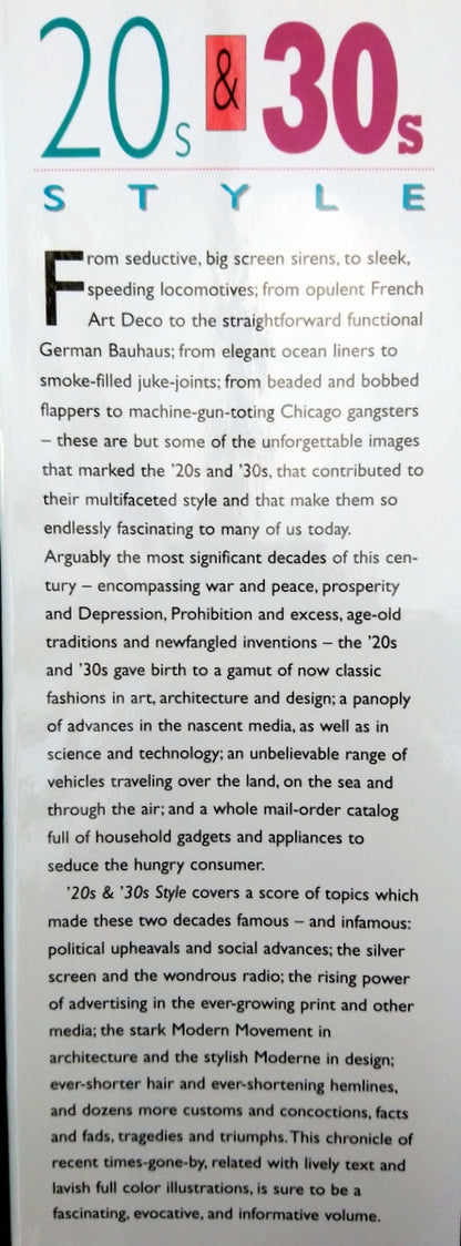 20s & 30s Style by Michael Horsham. (ref b378)