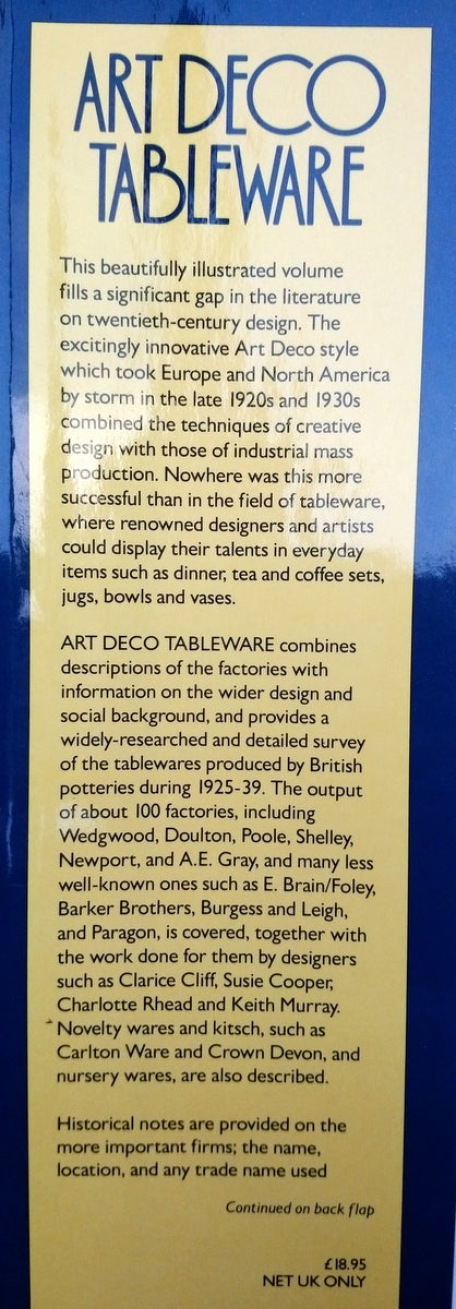 Art Deco Tableware by Judy Spours. (ref b381)