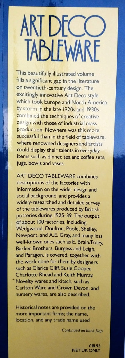 Art Deco Tableware by Judy Spours. (ref b381)