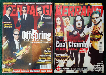 Kerrang! Rock and Metal Magazine. Collection of 10 from 1999. (MC135)