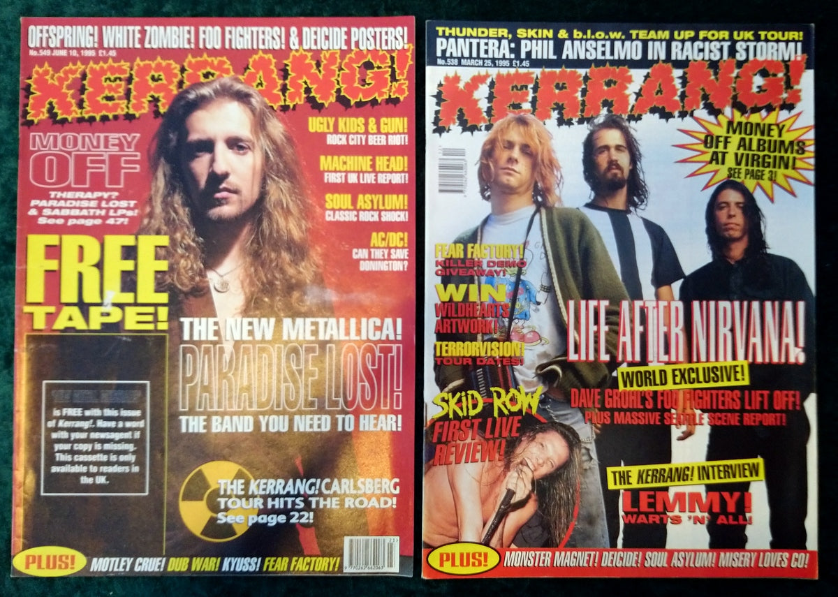 Kerrang! Rock and Metal Magazine. Collection of 10 from 1996. (MC137)