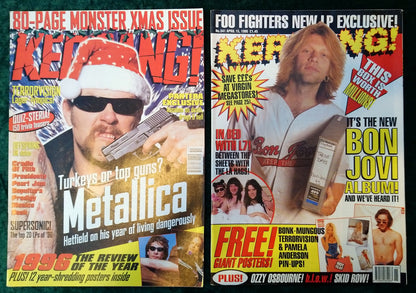 Kerrang! Rock and Metal Magazine. Collection of 10 from 1996. (MC137)