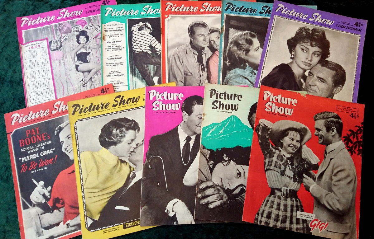 Picture Show Magazine. Collection of 10 From 1959. (MC138)