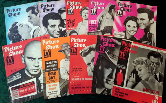 Picture Show Magazine. Collection of 10 From 1959. (MC139)