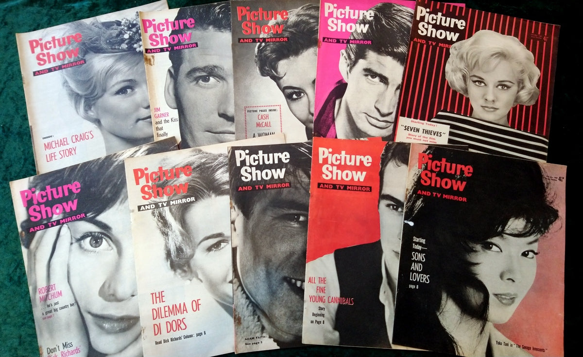Picture Show Magazine. Collection of 10 From 1960. (MC141)