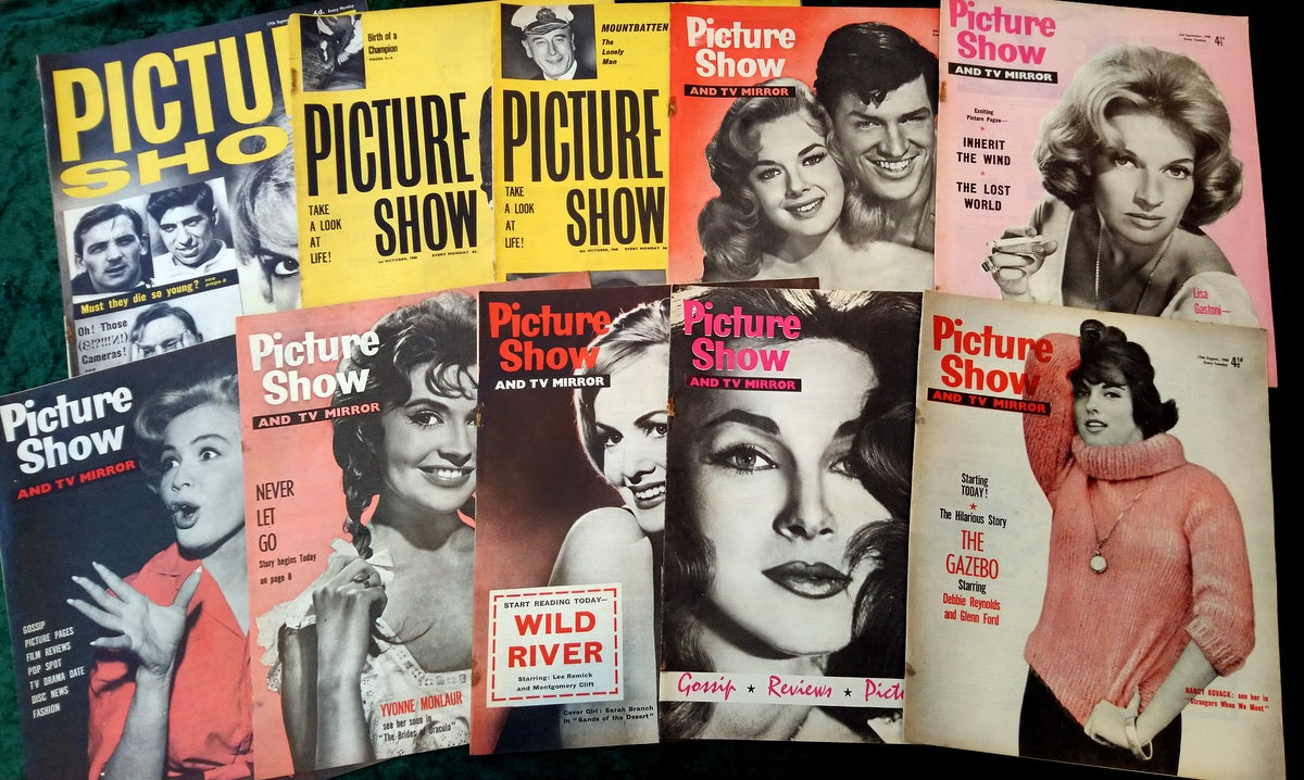 Picture Show Magazine. Collection of 10 From 1960. (MC143)