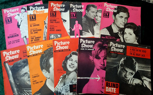 Picture Show Magazine. Collection of 10 From 1959. (MC144)