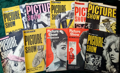 Picture Show Magazine. Collection of 10 From 1960. (MC145)