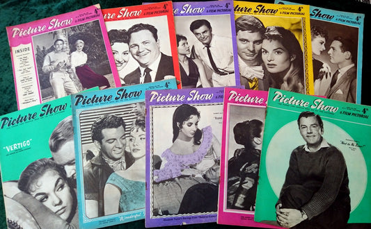 Picture Show Magazine. Collection of 10 From 1958. (MC146)