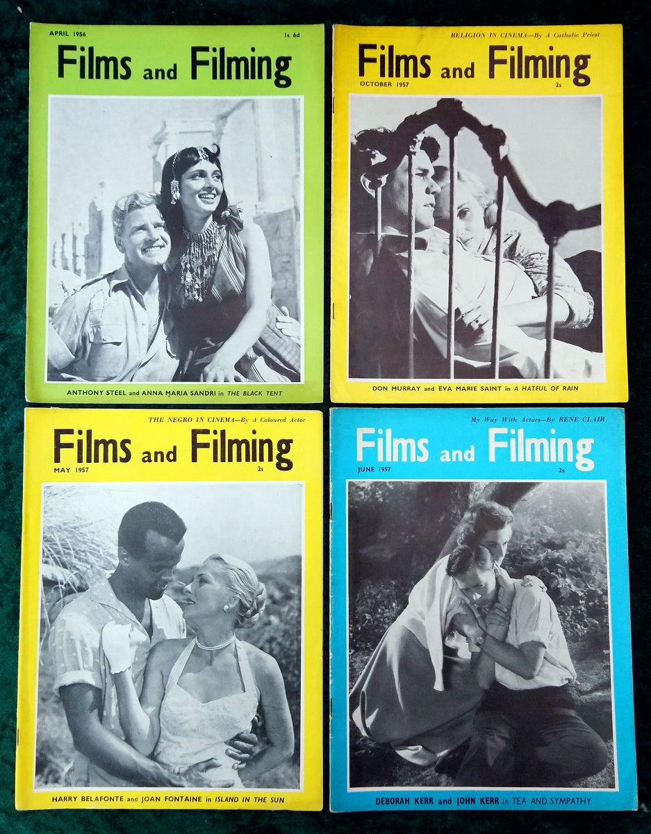 Films and Filming Magazine. Lot of 4 From 1956/57. (M393)