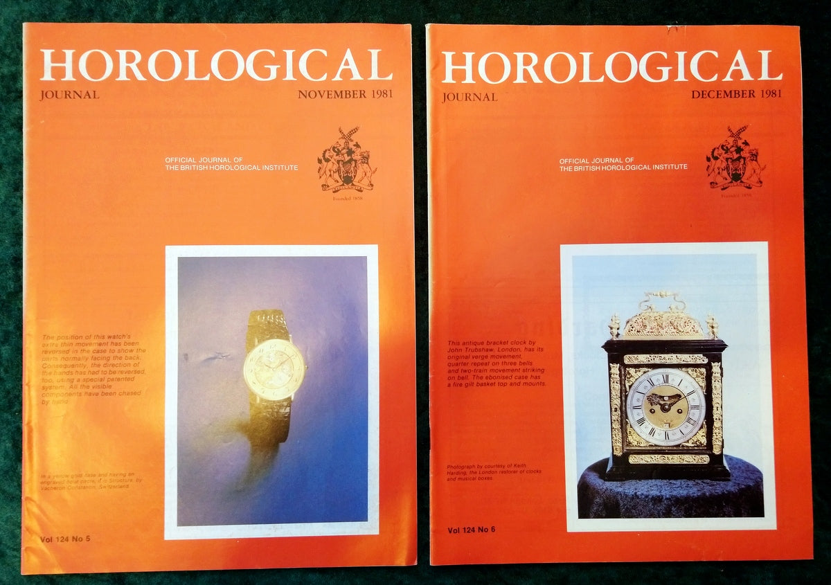 The Horological Journal. 13 Issues 1970/80's. (MC148)