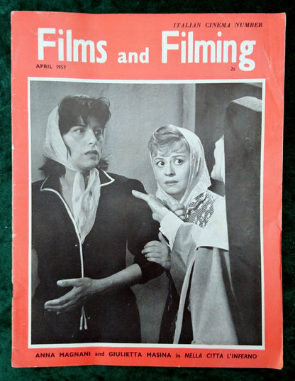 Films and Filming Magazine. Lot of 4 From 1959. (M396)