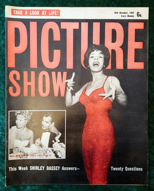 Picture Show Magazine. Nov 26th 1960. Shirley Bassey Cover. (LM083)