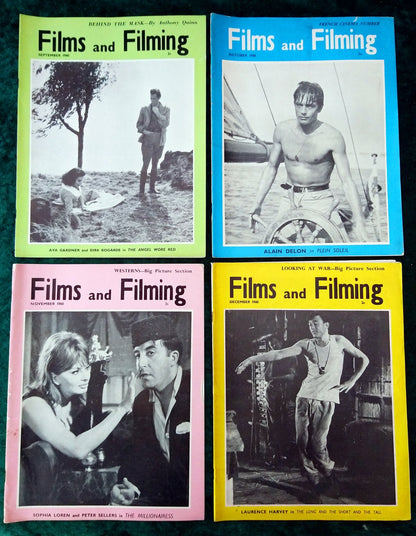 Films And Filming Magazine 1960. Full year 12 issues. (MC120)