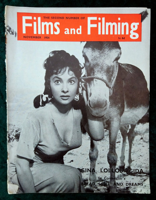 Films and Filming Magazine November 1954 Gina Lollobrigida. (M430)