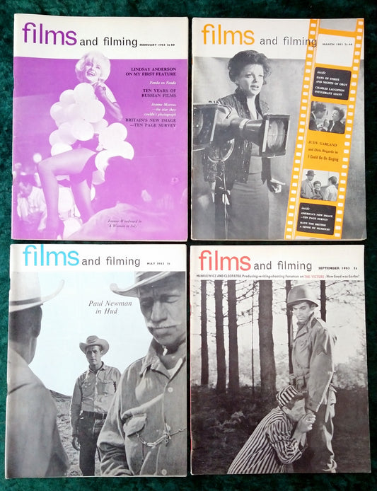Films and Filming Magazine. Lot of 4 From 1963. (M405)