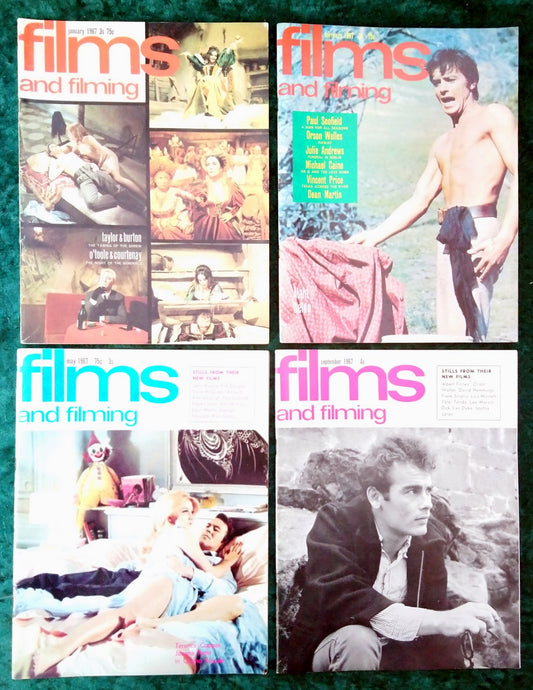 Films and Filming Magazine. Lot of 4 From 1967. (M406)