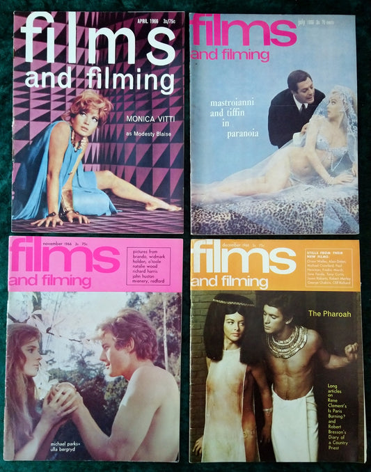 Films and Filming Magazine. Lot of 4 From 1966. (M407)