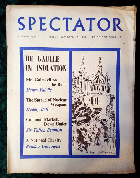 Spectator Magazine. October 12th 1962. (M424)