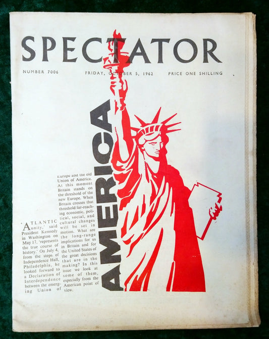 Spectator Magazine. October 5th 1962. (M425)
