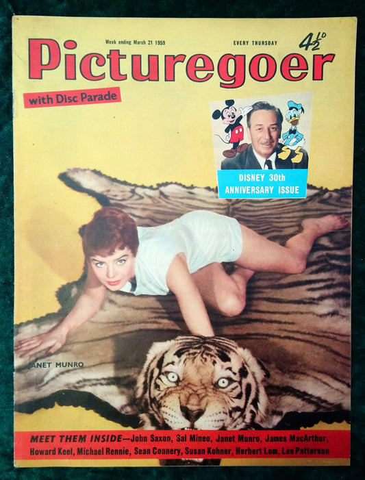 Picturegoer Magazine. March 21st 1959. Walt Disney 30th Anniversary Issue. (M429)