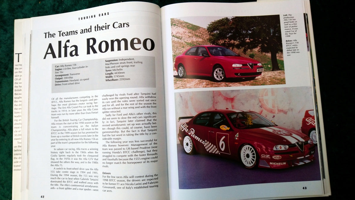 Touring Cars by Martin Derrick. 1998 (ref b234)