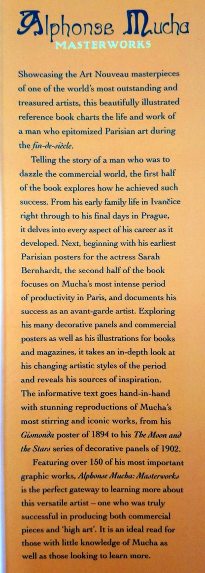 Alphonse Mucha Masterworks by Rosalind Ormiston. (ref b243)