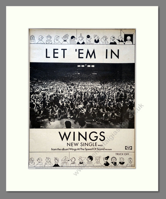 Wings - Let Em In. Vintage Advert 1976 (ref AD18100)