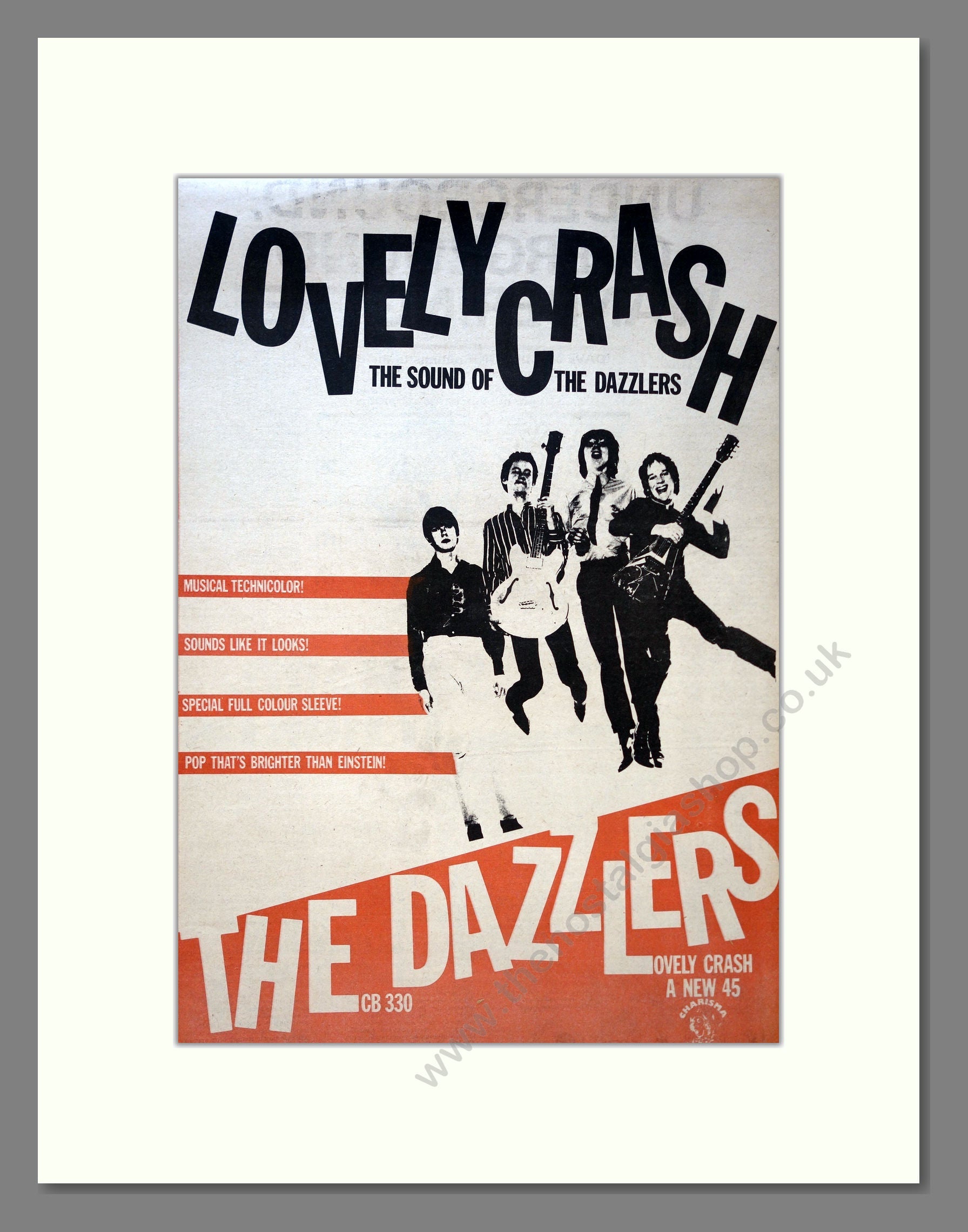 Dazzlers (The) - Lovely Crash. Vintage Advert 1979 (ref AD18115)