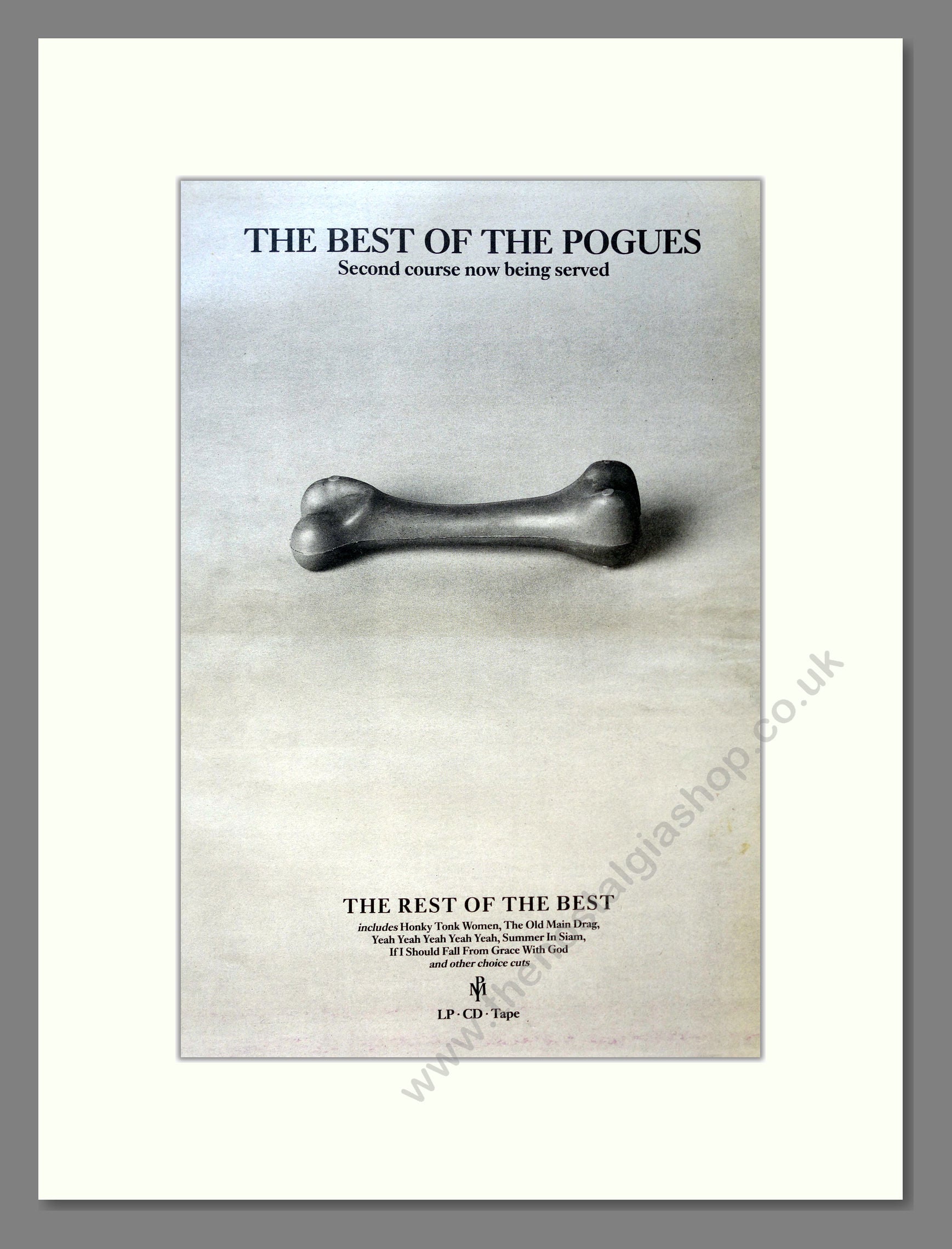 Pogues (The) - The Rest Of The Best. Vintage Advert 1992 (ref AD18130)