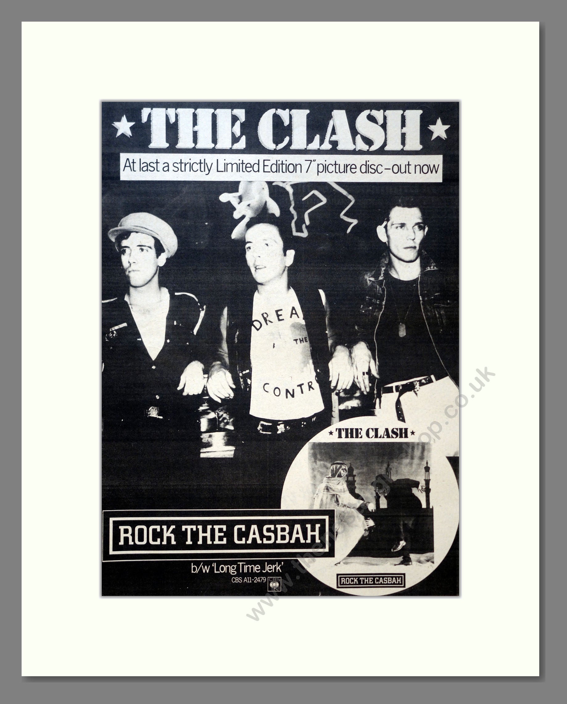 Clash (The) - Rock The Casbah. Vintage Advert 1982 (ref AD18155)
