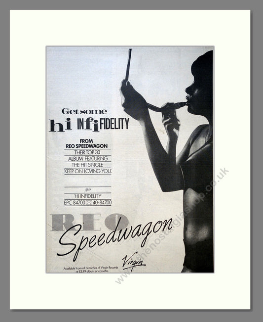 REO Speedwagon - Hi Infidelity. Vintage Advert 1981 (ref AD18185)