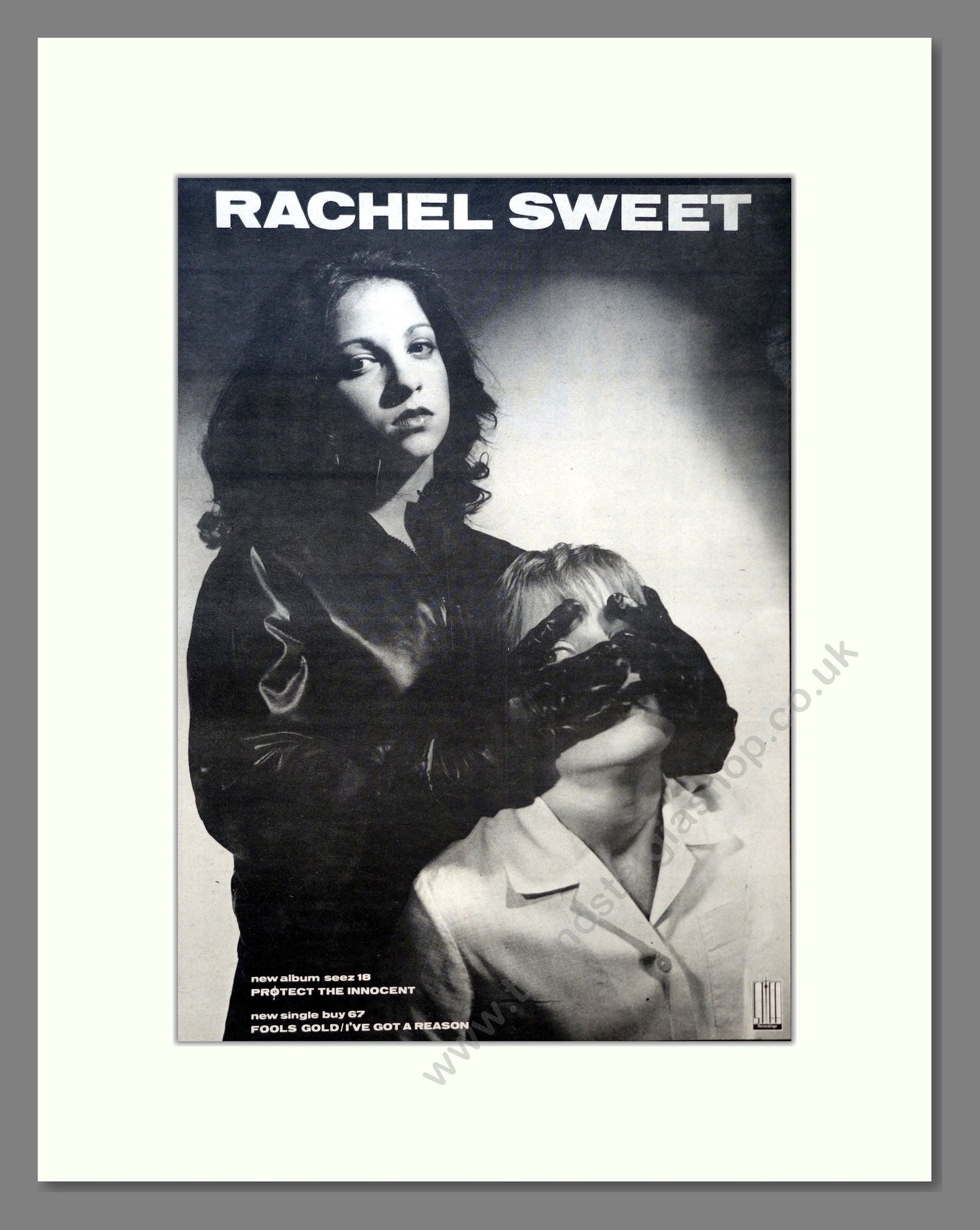 Rachel Sweet - Protect The Innocent. Vintage Advert 1980 (ref AD18254)