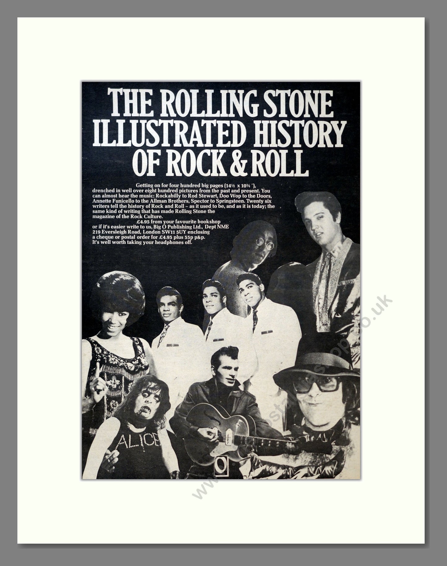 Various Artists - Rolling Stone Illustrated History. Vintage Advert 1977 (ref AD18264)