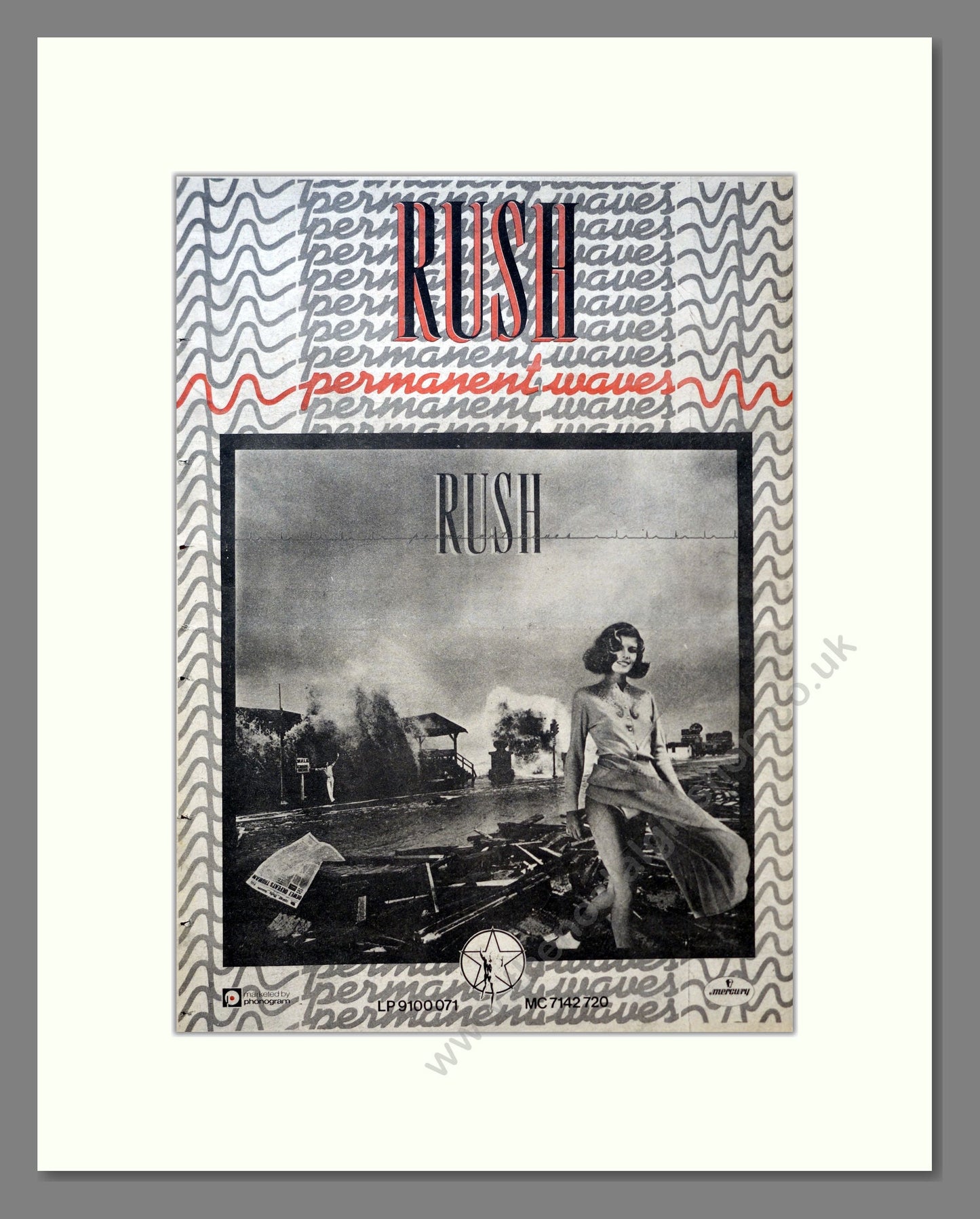 Rush - Permanent Waves. Vintage Advert 1980 (ref AD18270)