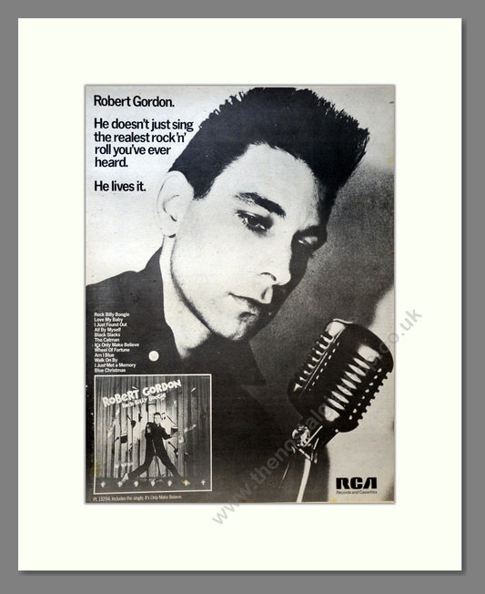 Robert Gordon - Rock Billy Boogie. Vintage Advert 1979 (ref AD18290)