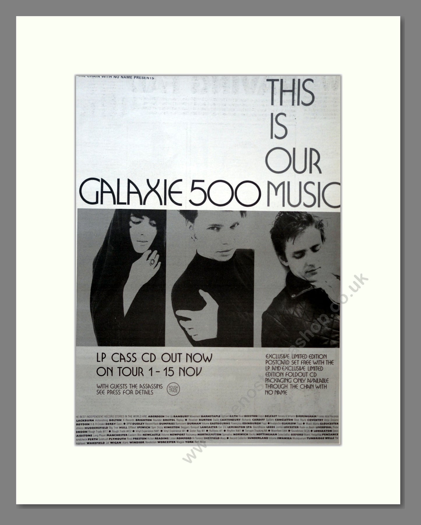Galaxie 500 - This Is Our Music. Vintage Advert 1990 (ref AD18303)