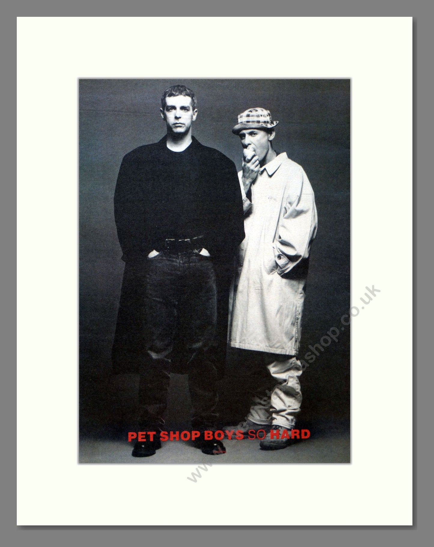Pet Shop Boys - So Hard. Vintage Advert 1990 (ref AD18309)