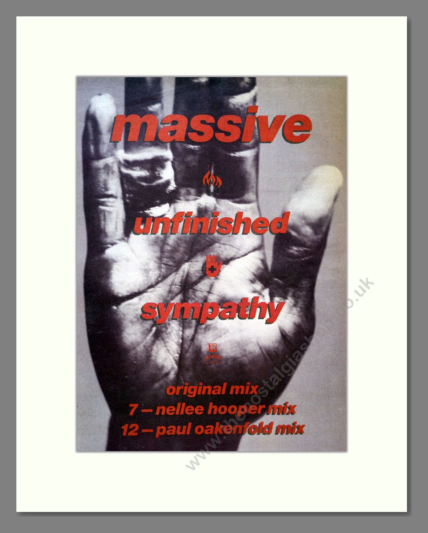 Massive Attack - Unfinished Sympathy. Vintage Advert 1991 (ref AD18316)