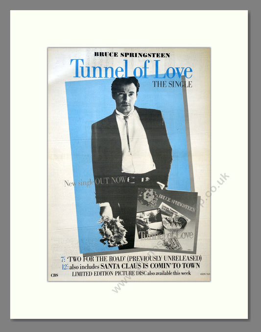 Bruce Springsteen - Tunnel Of Love. Vintage Advert 1987 (ref AD18338)