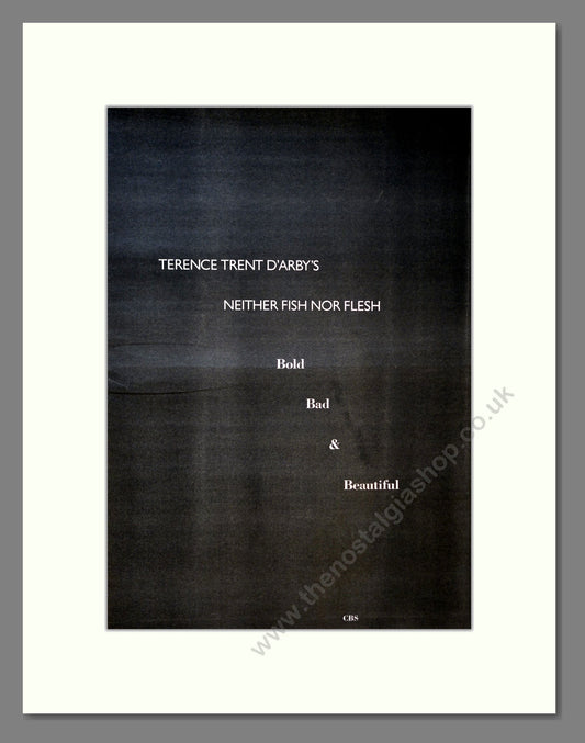 Terence Trent D'Arby - Neither Fish Nor Flesh. Vintage Advert 1989 (ref AD18403)