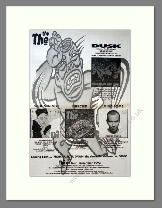 The (The) - Various Albums. Vintage Advert 1993 (ref AD18406)