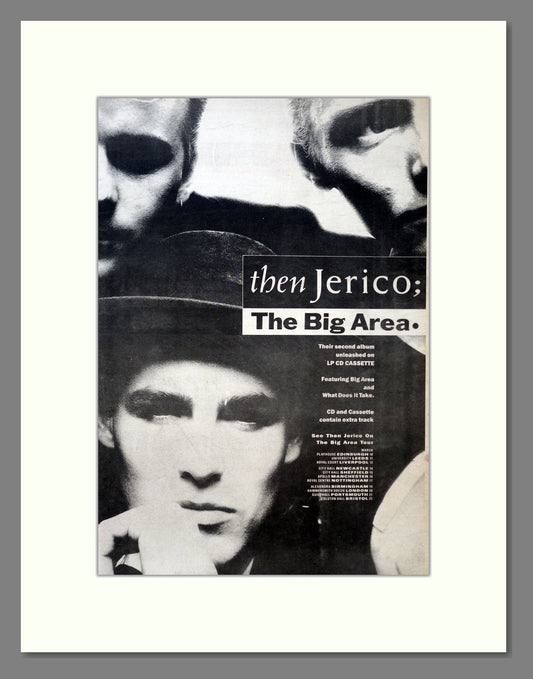 Then Jericho - The Big Area. Vintage Advert 1989 (ref AD18410)