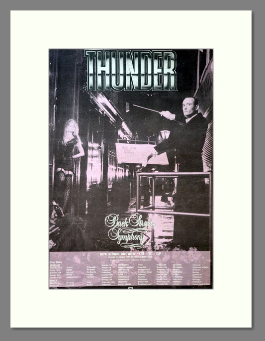 Thunder - Back Street Symphony. Vintage Advert 1990 (ref AD18417)