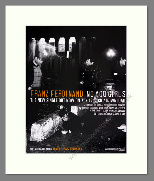 Franz Ferdinand - No You Girls. Vintage Advert 2009 (ref AD302062)