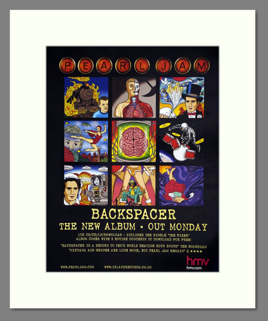 Pearl Jam - Backspacer. Vintage Advert 2009 (ref AD302080)