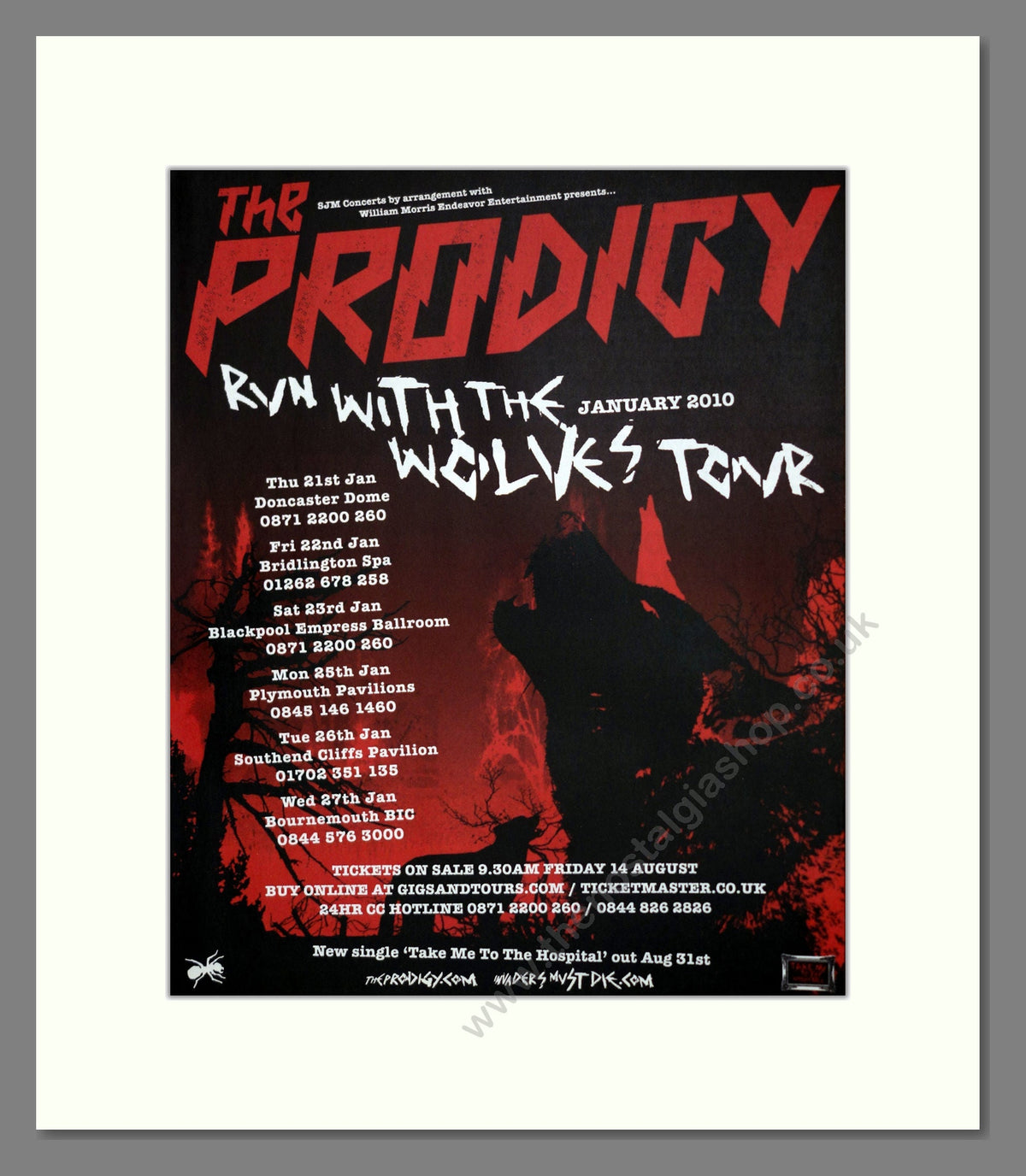 Prodigy Ad Prodigy (The) - UK Tour. Vintage Advert 2010 (ref AD302085) – The ...