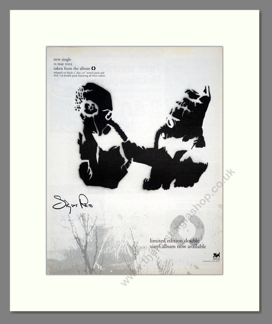 Sigur Ros - New Single. Vintage Advert 2003 (ref AD302115)