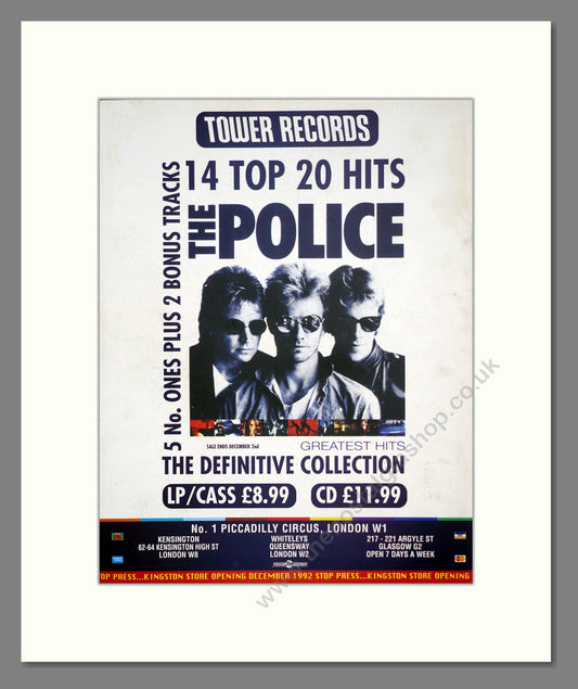 Police (The) - Greatest Hits. Vintage Advert 1992 (ref AD302160)